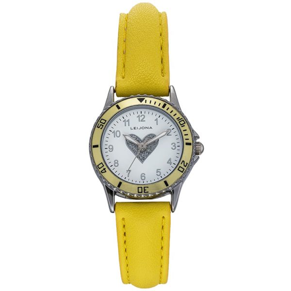 LEIJONA SHINY HEART YELLOW 5323-896