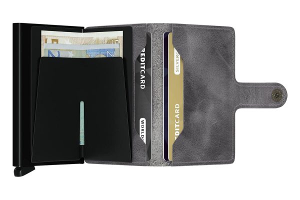 SECRID VINTAGE GREY/BLACK MINIWALLET - Image 3