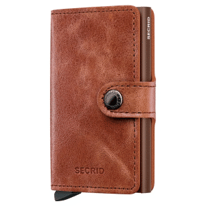 SECRID VINTAGE COGNAC BROWN MINIWALLET