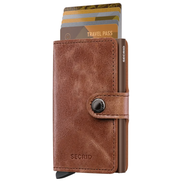 SECRID VINTAGE COGNAC BROWN MINIWALLET - Bild 3