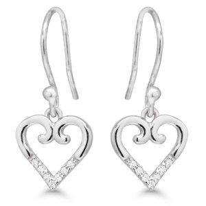 SILVERÖRHÄNGEN HJÄRTA