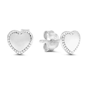 SILVERÖRHÄNGEN HJÄRTA