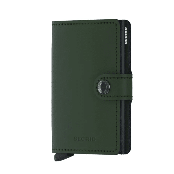 SECRID MATTE GREEN-BLACK MINIWALLET