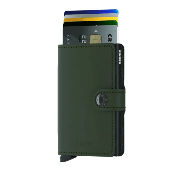 SECRID MATTE GREEN-BLACK MINIWALLET - Image 2