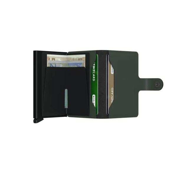 SECRID MATTE GREEN-BLACK MINIWALLET - Image 3