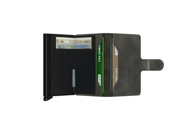 SECRID VINTAGE OLIVE-BLACK MINIWALLET - Image 2