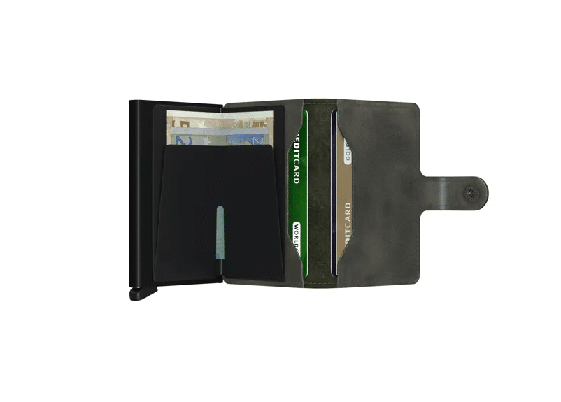 SECRID VINTAGE OLIVE-BLACK MINIWALLET - Image 2