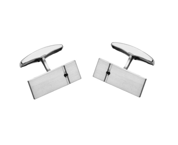 SAURUM MANSCHETTKNAPPAR SVARTA DIAMANTER 461333000