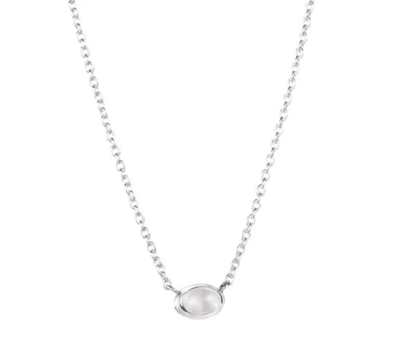 EFVA ATTLING LOVE BEAD HALSBAND ROSENKVARTS