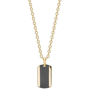SON OF NOA STÅLHALSBAND MED KOLFIBER GULDFÖRGYLLT