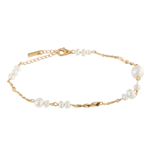 SPARV CREAM ARMBAND GULDFÖRGYLLT
