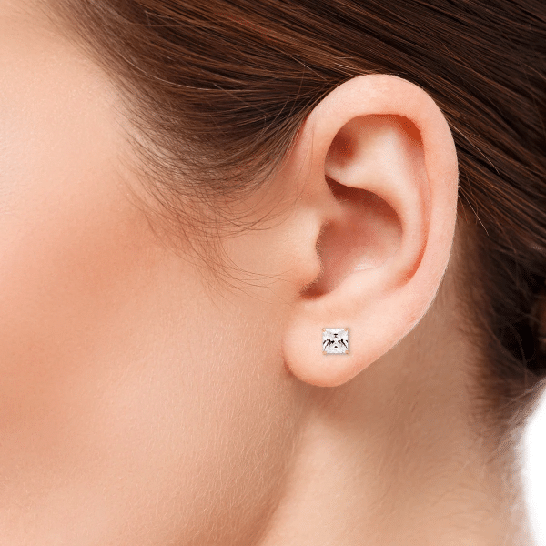 GULDÖRHÄNGEN MED ZIRKON 4mm - Bild 2
