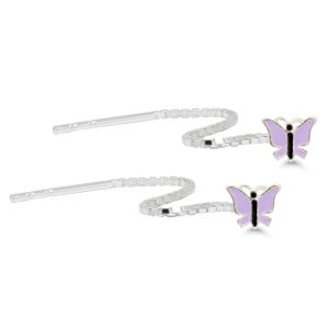 HOPEISET KETJUKORVAKORUT PERHONEN LIILA