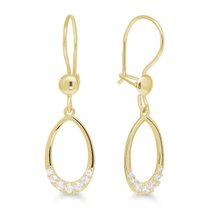 GULDÖRHÄNGEN MED ZIRKONER